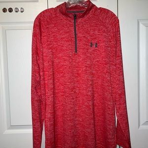 Under Armour Heatgear Red Patterned 1/4 Zip